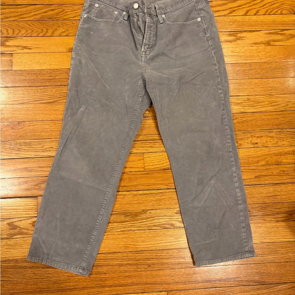 J. Crew Gray Corduroy Pants